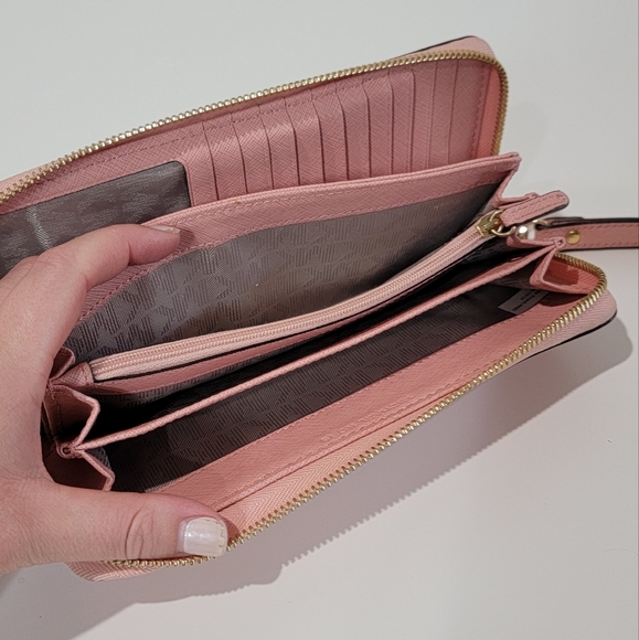 Michael Kors Pink Zipper Wallet - Picture 5 of 7